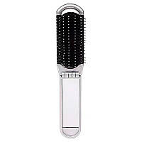 Гребінець для волосся складаний масажний з дзеркалом Mini Hair Brush