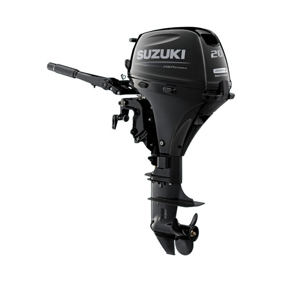Лодочний мотор Suzuki DF 20 AS 4 тактний 20 к.с. інжектор EFI вага 44 кг для надувних і корпусних човнів, фото 1