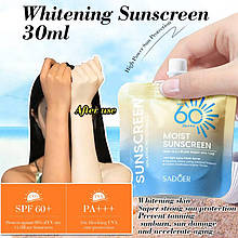 Зволожувальний солозахисний крем SADOER Moist Sunscreen SPF60+ PA+++ 30g