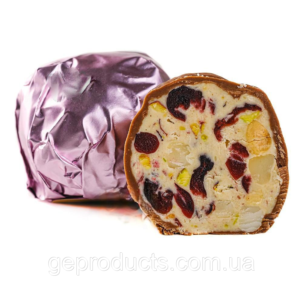 Дубайські конфети Lux Choco катасифіки з лісовими горіхами, макадамією, в'яленою журавлиною, фісташкою та мигдалем