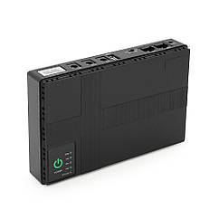 ДБЖ UPS-18W DC1018P для роутерів/комутаторів/PON/POE-430, 5/9/12V, 1A, 10400MAh(4*2600MAh), Black, BOX