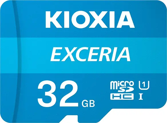 Карта пам'яті MicroSDHC 32GB UHS-I Class 10 Kioxia Exceria R100MB/s + SD-адаптер, фото 1