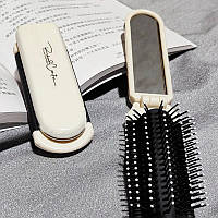 Гребінець для волосся складаний масажний з дзеркалом Mini Hair Brush