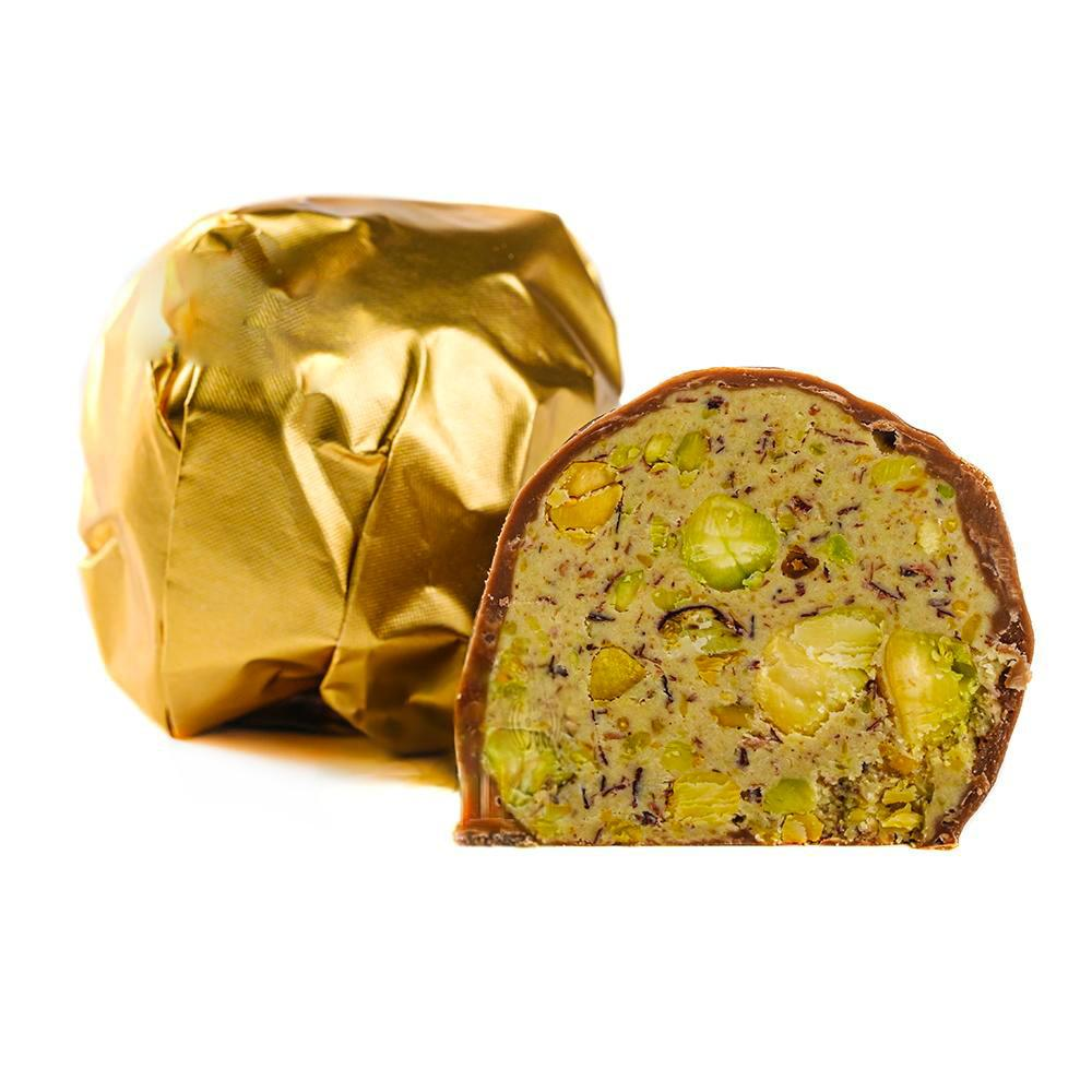Дубайські цукерки Lux Choco катаїфі з фісташкою в молочному шоколаді