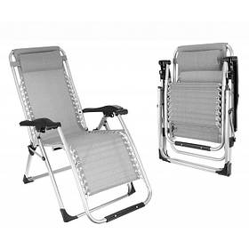 Шезлонг лежак складний Bonro BG-007 сірий