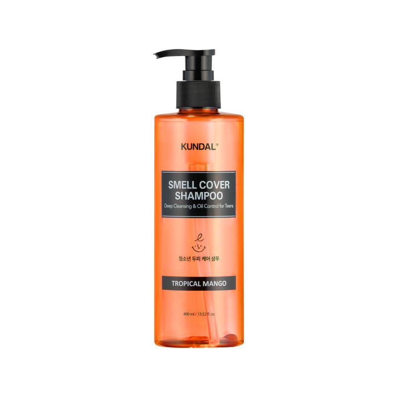 Шампунь проти жирності волосся "Тропічне манго" Kundal All Day Smell Cover Teens Shampoo Tropical Mango 400 мл