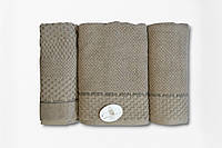 Подарунковий набір рушників Pupilla Monet Kahve колір коричневий