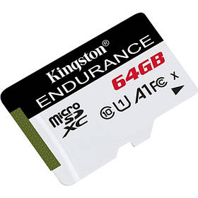 Карта пам'яті MicroSDXC 64GB UHS-I Class 10 Kingston High Endurance R95/W30MB/s