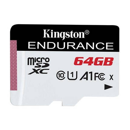 Карта пам'яті MicroSDXC 64GB UHS-I Class 10 Kingston High Endurance R95/W30MB/s, фото 3