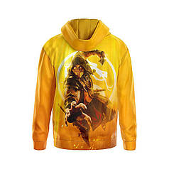 Худі чоловіче з принтом «Скорпіон. Золотий воїн. Мортал Комбат. Scorpion. Mortal Kombat»