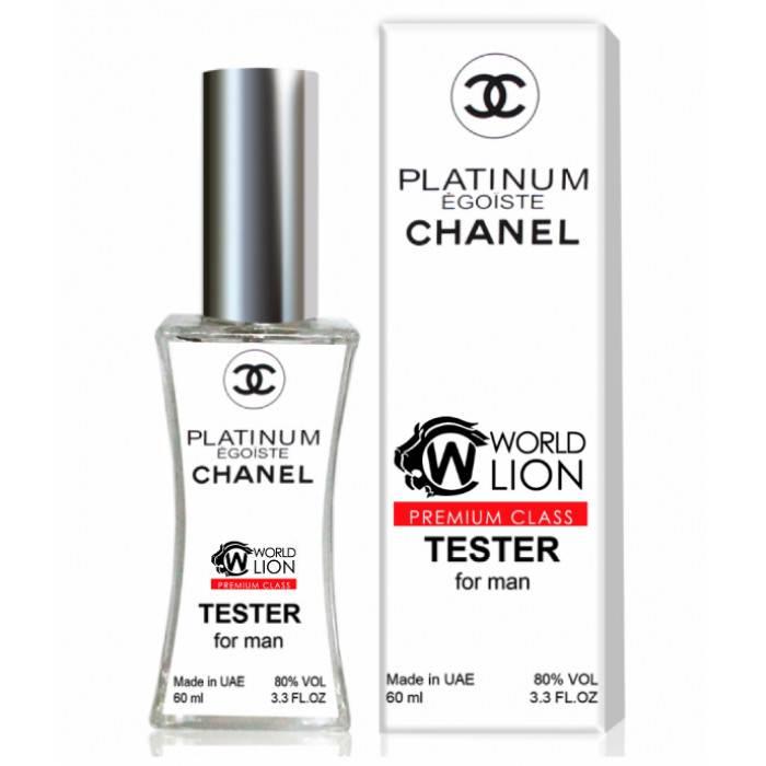 Деревний парфум для чоловіків Chanl Egoiste Platinum - Tester 60ml, фото 1