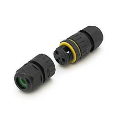 Кабельний з'єднувач EW-M16-2P, під кабель 3,5-7 мм, 2P, 17.5A, 450V, Black