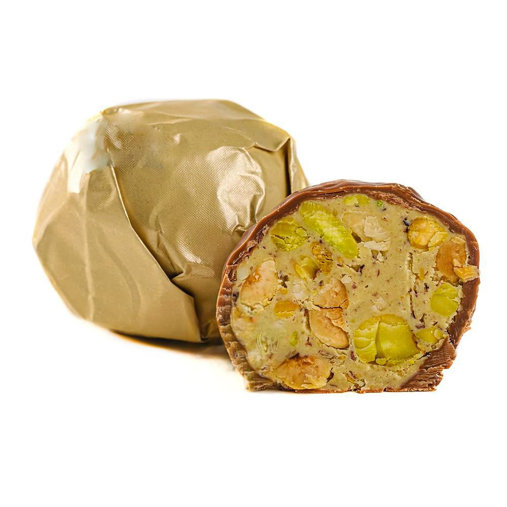 Дубайські цукерки Lux Choco катаїфі з фісташкою, лісовими горіхами та мигдалем