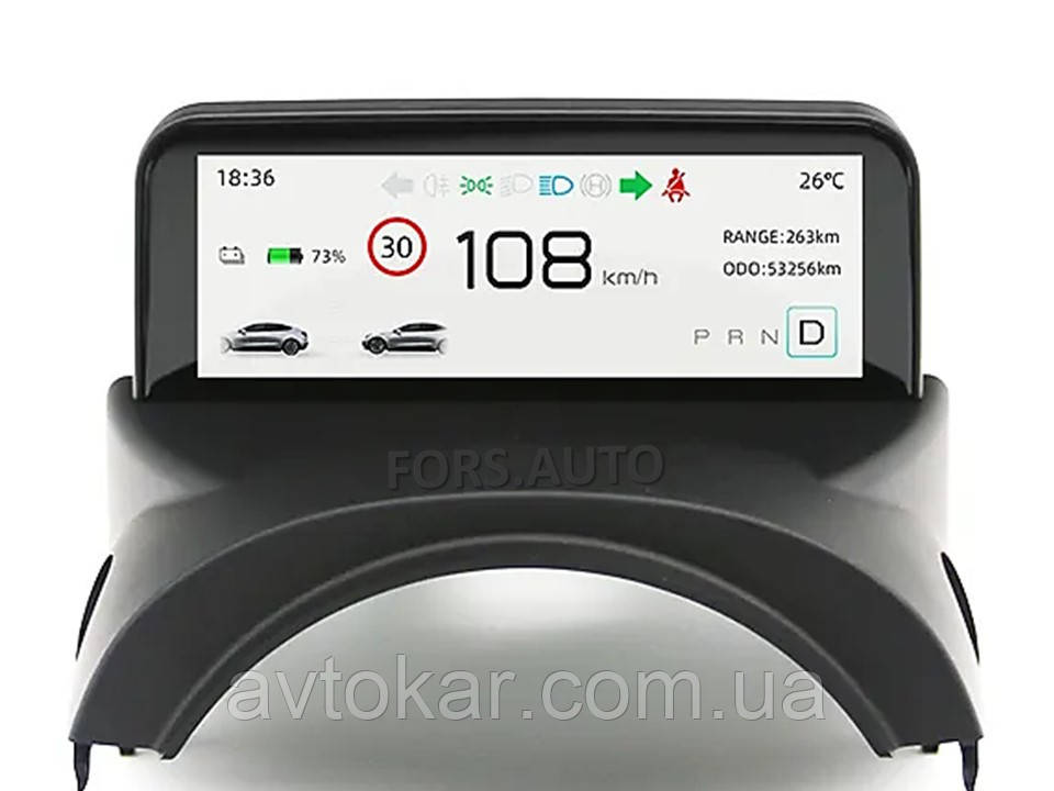 Приладна панель FORS.auto для Tesla Model 3/Y (mini, 4.6 inch)