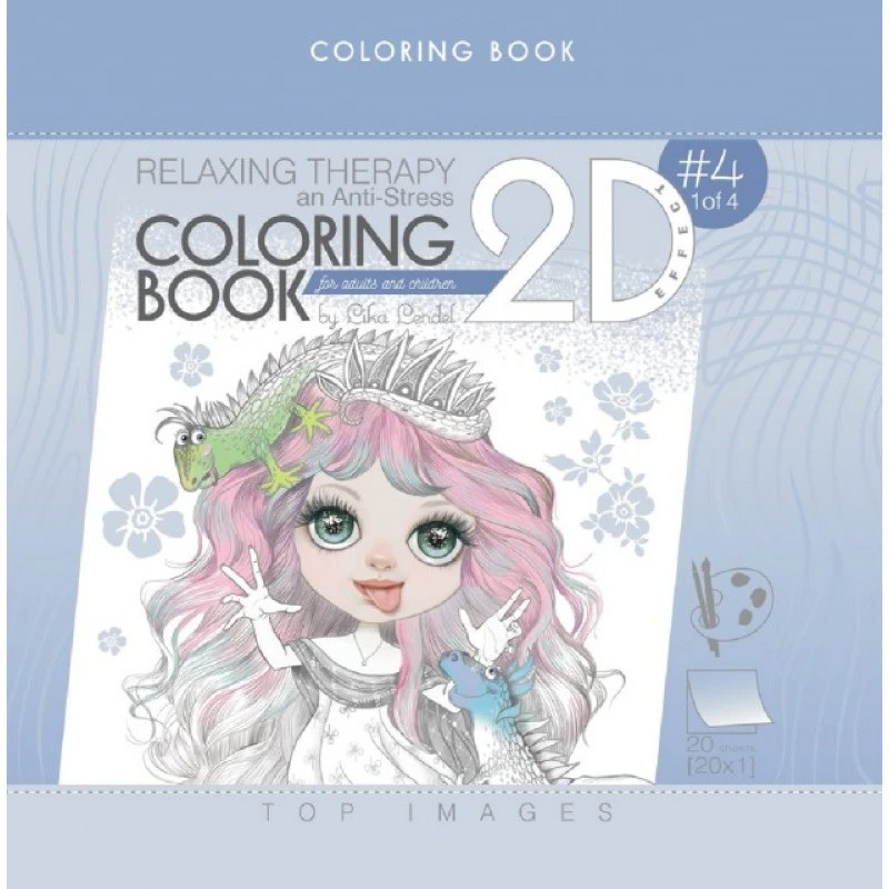 Розмальовка Art studio of Happines дівчата, 20 сторінок 20х20 см