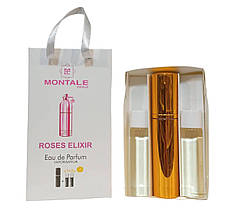 Квітковий парфум для жінок Montale Roses Elixir 3x15ml - Trio Bag