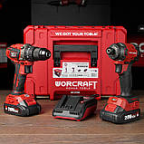 Набір інструменту WORCRAFT XCUBE030, комплект гайковерт + шуруповерт + АКБ + ЗП, фото 10