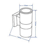 Архітектурний накладний світильник Feron DH0702 під лампу сірий, фото 4