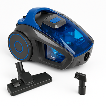 Пилосос контейнерний 4000Вт, VOLYX GD-1604, Синій / Побутовий пилосос без мішка / Потужний пилосос