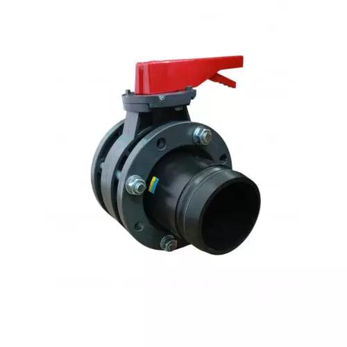 Батерфляй для лейфлет (LFT) 6" дюймів / кран запірний 6" (Ø150 мм)