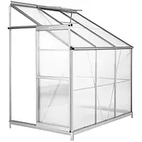 Односкатна теплиця з міцним фундаментом