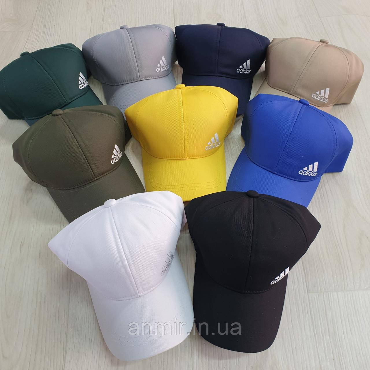Кепка чоловіча adidas котон 56-58, кольору міксом