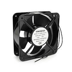 Кулер для охолодження серверних БЖ CCMMCNQGALLH DC sleeve fan 2pin під паяння — 180*180*60 мм, 220V/0,43A,