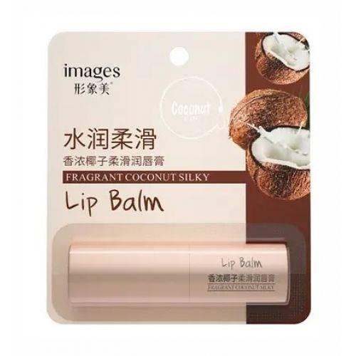 Бальзам для губ з кокосом поживний та зволожуючий для комплексного догляду, регенерації та захисту від сухості Images Fragrant, фото 1