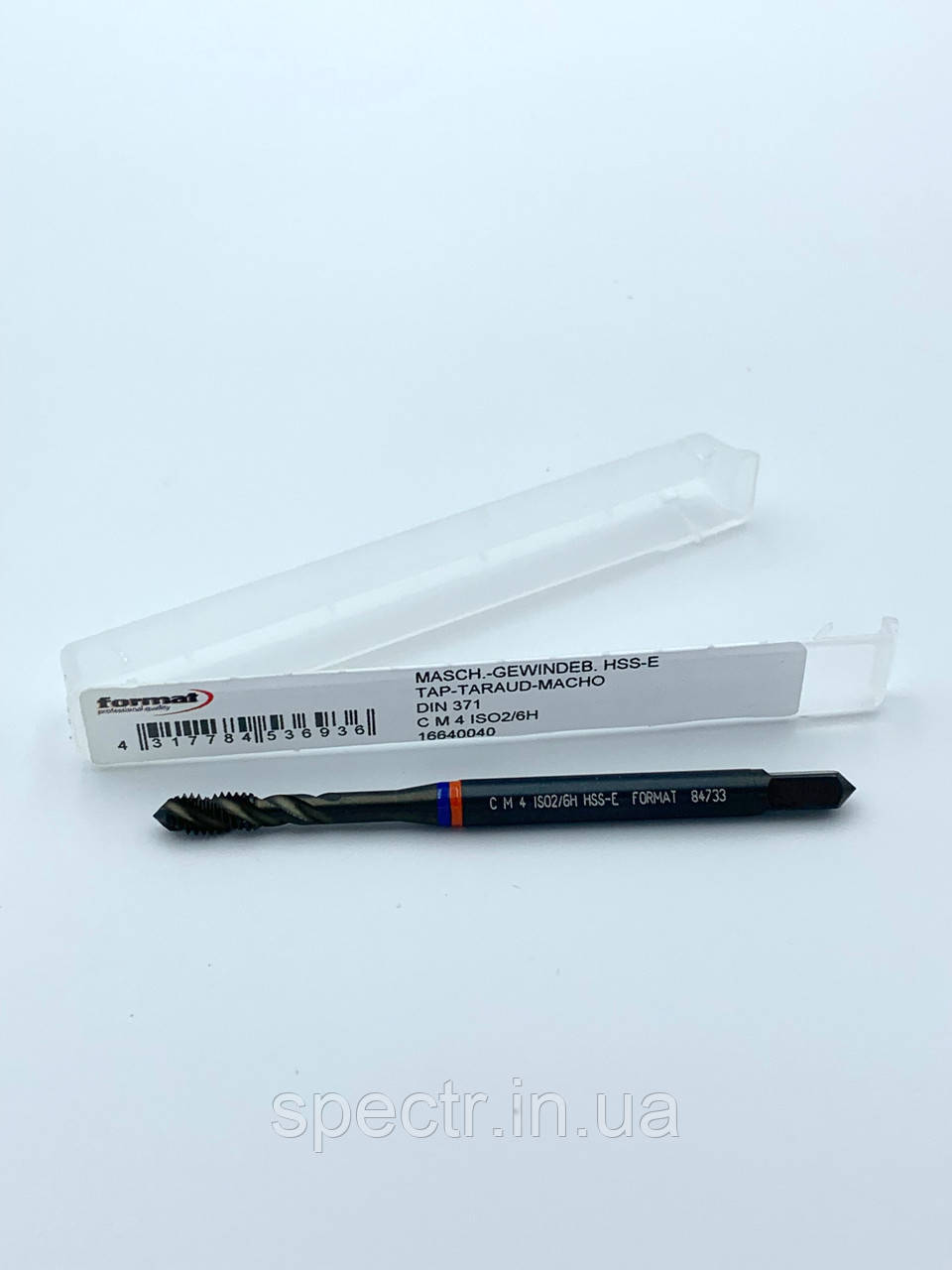 Мітчик з кобальтом HSS-E DIN371/376 для глухих отворів FORMAT (Німеччина) М4
