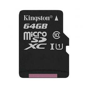Карта памяти MicroSDXC 64GB UHS-I Class 10 Kingston Canvas Select Plus R100MB/s