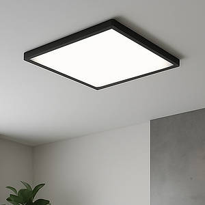 Квадратний стельовий Led-світильник до 15 м² чорного кольору MILLENNIUM BL Violux 38W 4200К