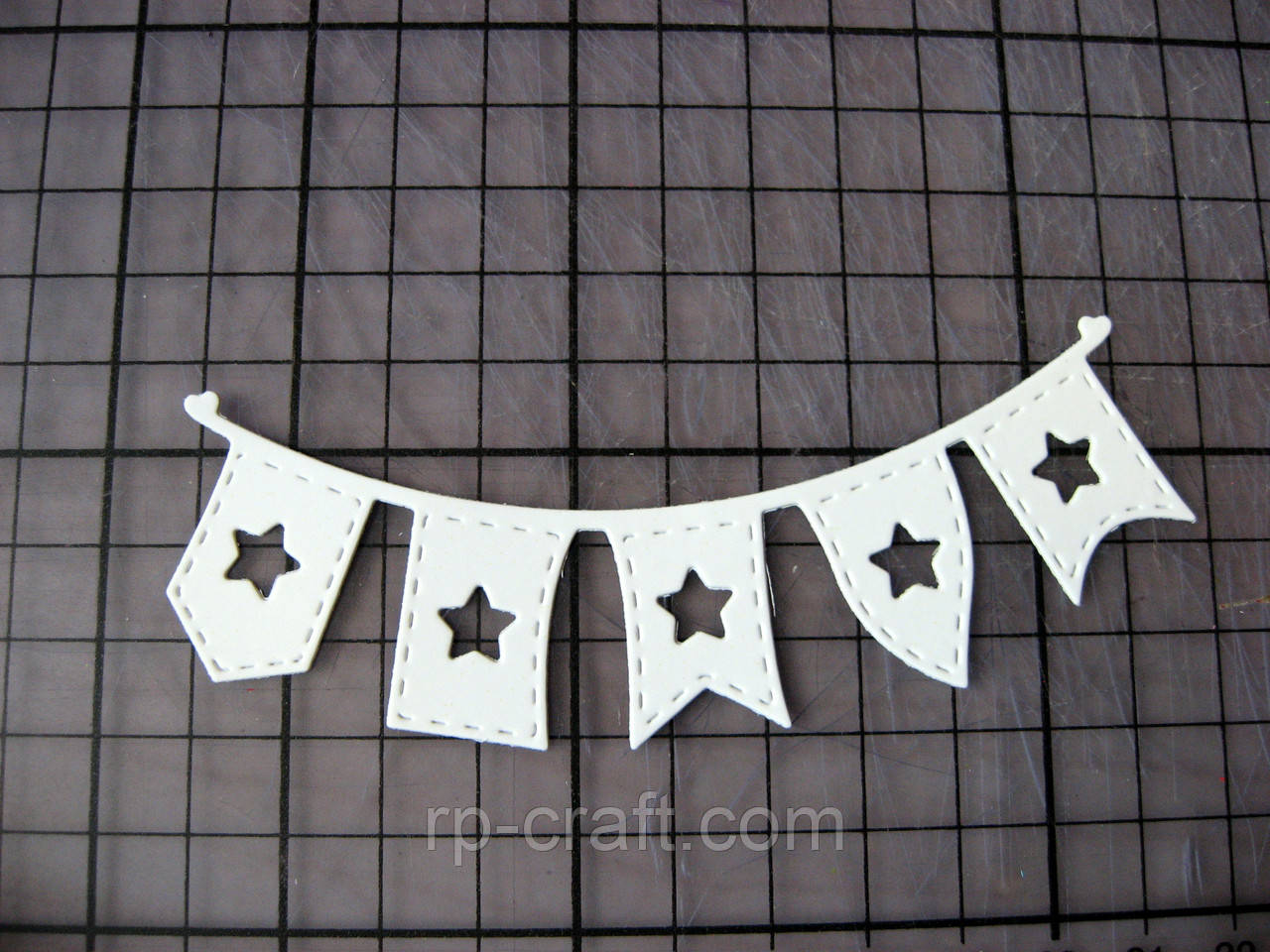 Вирубка з картону. Гірлянда прапорців, 42х112 мм, фото 1