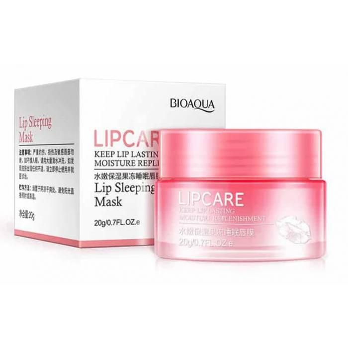 Нічна маска для губ BIOAQUA Lip Sleeping Mask з екстрактом полуниці 20 г