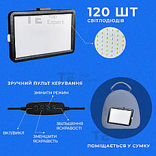 Міні відеосвітло 10х15 см LED лампа для фото, відео постійне світло. Студійне світло., фото 4