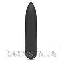 Вібропуля з 10 режимами вібрації X-Basic Bullet Long 10 Speeds Black — інтенсивна стимуляція у мініформаті, фото 2