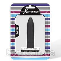 Вібропуля з 10 режимами вібрації X-Basic Bullet Long 10 Speeds Black — інтенсивна стимуляція у мініформаті, фото 5
