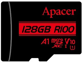 Карта памяті MicroSDXC 128GB UHS-I Class 10 Apacer + SD adapter