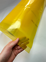 Плівка теплична Союз Жовтий 100 мкм 6х50 м Укривна плівка для теплиць Жовта поліетиленова плівка для теплиць