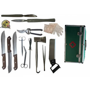 Набір інструментів для розтину тварин 1х17 НР-117 МЕДИКА