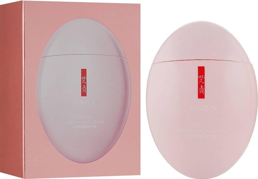 Крем для рук відновлюючий з трояндою та арбутином проти пігментації та сухості VENZEN The Rose Arbutin Hand Cream 60 G, фото 1