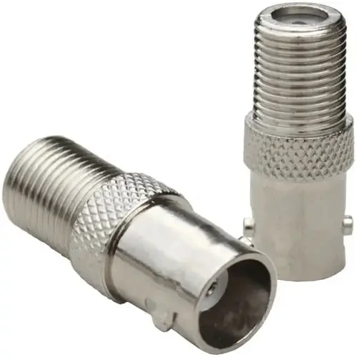 Перехідник TCOM, гніздо BNC — гніздо F, латунь