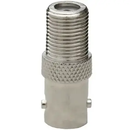 Перехідник TCOM, гніздо BNC — гніздо F, латунь, фото 2