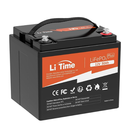 Акумулятор LiTime LiFePO4 12V50Ah, BMS 50A, фото 1
