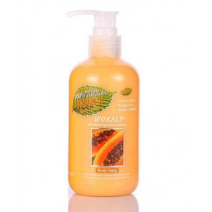 Поживний лосьйон для тіла Wokali Papaya Body Lotion з освітлюючим ефектом 260 мл