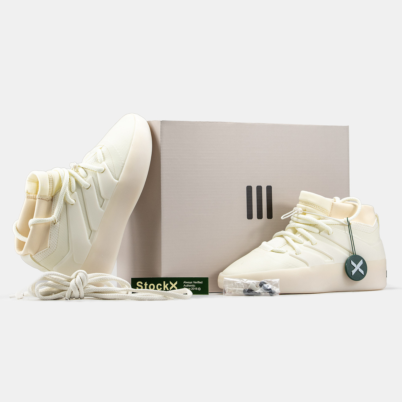 Кросівки чоловічий бежеві Adidas Fear of God Athletics Beige (14887), фото 1