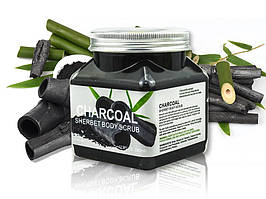 Скраб для тіла очищувальний, оновлюючий з anti-age ефектом Wokali Charcoal Sherbet