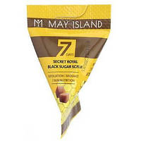 Скраб з бджолиним маточкиным молочком і коричневим цукром May Island 7 Days Secret Royal Black Sugar