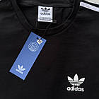 Чоловічий літній костюм Adidas Футболка + Шорти + Шкарпетки у подарунок чорний Комплект Адідас на літо, фото 5