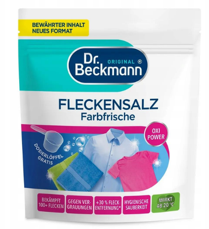 Засіб для виведення плям Dr. Beckmann Fleckensalz з мірною ложкою 400г, фото 1