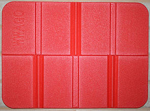 Килимок-сидушка кемпінговий складаний для сидіння Wwago червоний